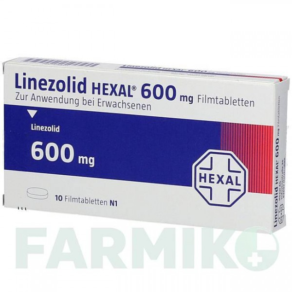 ЛИНЕЗОЛІД (LINEZOLID) 600 мг таблетки 10 шт - Лінезолід HEXAL