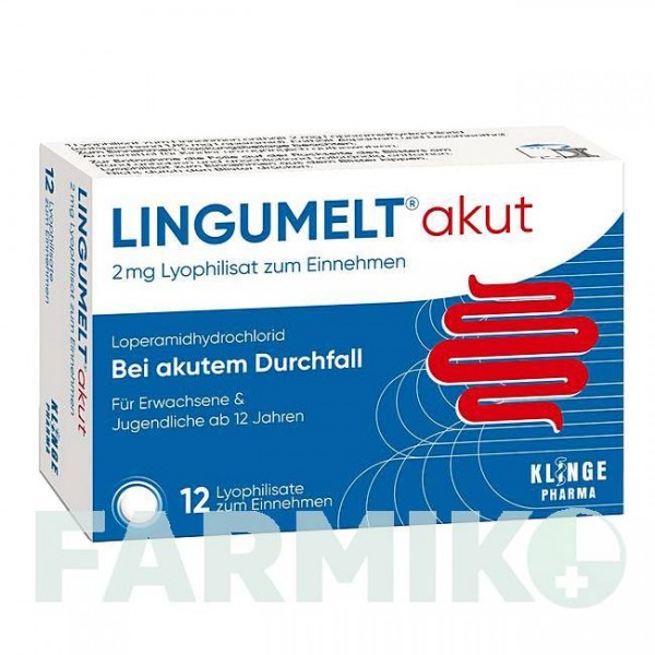 ЛИНГУМЕЛТ (LINGUMELT) 2 мг таблетки 12 шт - Лоперамид KLINGE PHARMA