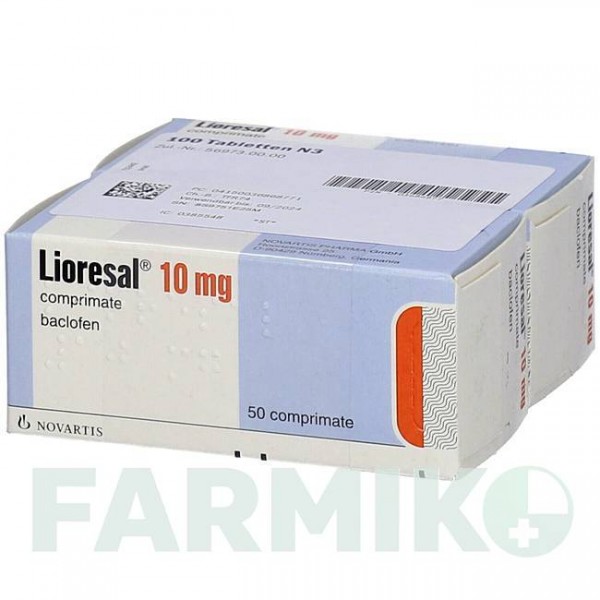 ЛИОРЕЗАЛ (LIORESAL) 10 мг таблетки 100 шт - Баклофен EMRA-MED