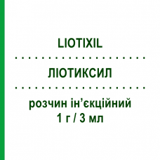 ЛИОТИКСИЛ (LIOTIXIL) 1 г/3 мл раствор инъекционный 1 шт - Цефтазидим ESSETI FARMACEUTICI