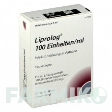 ЛИПРОЛОГ (LIPROLOG) 100 ЕД/мл раствор 10x3 мл - Инсулин лизпро BERLIN-CHEMIE