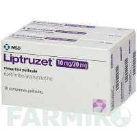 ЛІПТРУЗЕТ (LIPTRUZET) 10 мг/20 мг таблетки 100 шт - Аторвастатин, Езетиміб KOHLPHARMA