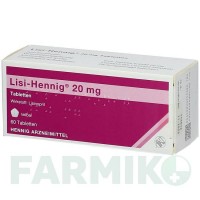 ЛІЗІ ХЕННІГ (LISI HENNIG) 20 мг таблетки 60 шт - Лізиноприл HENNIG