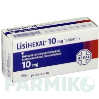 ЛІЗИГЕКСАЛ (LISIHEXAL) 10 мг таблетки 50 шт - Лізиноприл HEXAL