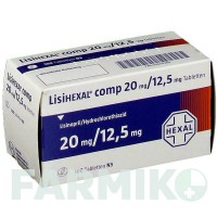 ЛИЗИГЕКСАЛ (LISIHEXAL) 20 мг/12,5 мг таблетки 100 шт - Лизиноприл, Гидрохлоротиазид HEXAL
