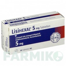 ЛИЗИГЕКСАЛ (LISIHEXAL) 5 мг таблетки 50 шт - Лизиноприл HEXAL