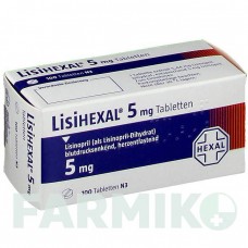 ЛИЗИГЕКСАЛ (LISIHEXAL) 5 мг таблетки 100 шт - Лизиноприл HEXAL