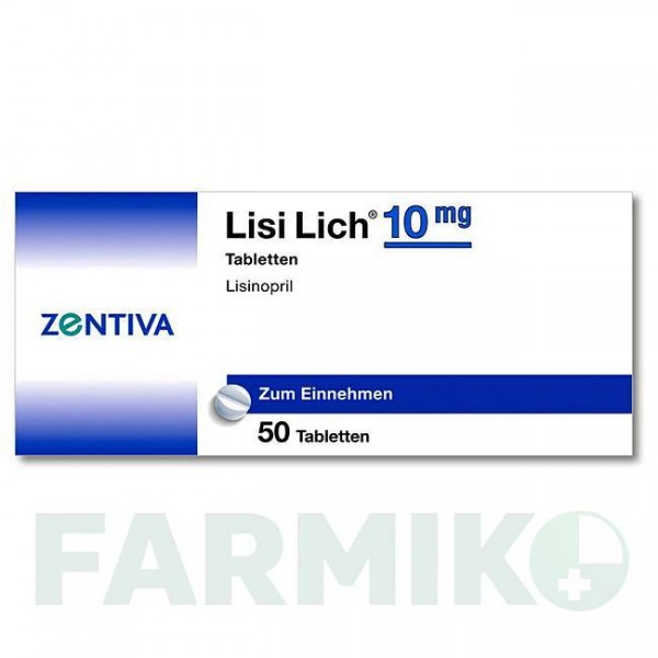 ЛИЗИЛИХ (LISILICH) 10 мг таблетки 50 шт - Лизиноприл ZENTIVA