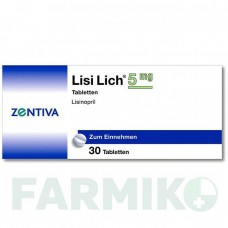 ЛИЗИЛИХ (LISILICH) 5 мг таблетки 30 шт - Лизиноприл ZENTIVA
