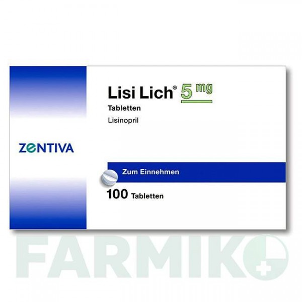 ЛИЗИЛИХ (LISILICH) 5 мг таблетки 100 шт - Лизиноприл ZENTIVA