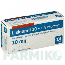 ЛИЗИНОПРИЛ (LISINOPRIL) 10 таблетки 50 шт - Лизиноприл 1 A PHARMA