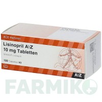ЛІЗИНОПРИЛ (LISINOPRIL) 10 мг таблетки 100 шт - Лізиноприл ABZ PHARMA