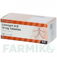 ЛИЗИНОПРИЛ (LISINOPRIL) 10 мг таблетки 100 шт - Лизиноприл ABZ PHARMA