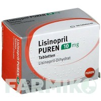 ЛИЗИНОПРИЛ (LISINOPRIL) 10 мг таблетки 100 шт - Лизиноприл PUREN PHARMA