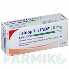 ЛИЗИНОПРИЛ (LISINOPRIL) 10 мг таблетки 50 шт - Лизиноприл STADAPHARM