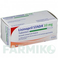 ЛИЗИНОПРИЛ (LISINOPRIL) 10 мг таблетки 100 шт - Лизиноприл STADAPHARM