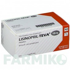 ЛИЗИНОПРИЛ (LISINOPRIL) 10 мг таблетки 100 шт - Лизиноприл TEVA