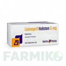 ЛИЗИНОПРИЛ (LISINOPRIL) 5 мг таблетки 100 шт - Лизиноприл HOLSTEN PHARMA