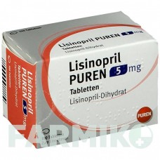ЛИЗИНОПРИЛ (LISINOPRIL) 5 мг таблетки 100 шт - Лизиноприл PUREN PHARMA