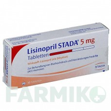 ЛИЗИНОПРИЛ (LISINOPRIL) 5 мг таблетки 30 шт - Лизиноприл STADAPHARM