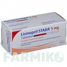 ЛИЗИНОПРИЛ (LISINOPRIL) 5 мг таблетки 100 шт - Лизиноприл STADAPHARM