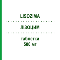 ЛИЗОЦИМ (LISOZIMA) 500 мг таблетки 30 шт - Лизоцим SPA (SOC.PRO.ANTIBIOTICI)