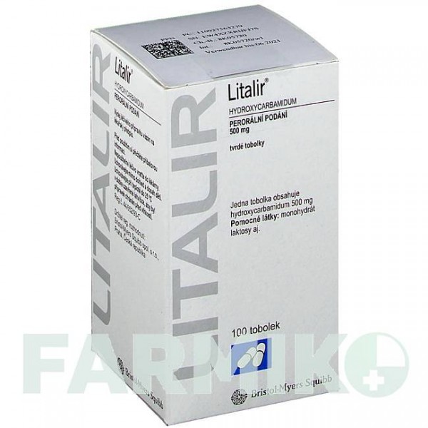 ЛИТАЛИР (LITALIR) 500 мг капсулы 100 шт - Гидроксикарбамид CC PHARMA