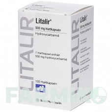 ЛИТАЛИР (LITALIR) 500 мг капсулы 100 шт - Гидроксикарбамид ORIFARM