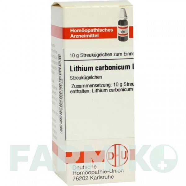 ЛИТИУМ КАРБОНИКУМ (LITHIUM CARBONICUM) D 30 глобули 10 г - Гомеопатия DHU