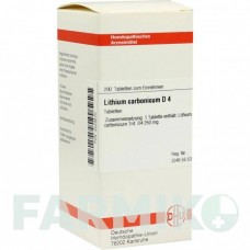 ЛИТИУМ КАРБОНИКУМ (LITHIUM CARBONICUM) D 4 таблетки 200 шт - Гомеопатия DHU