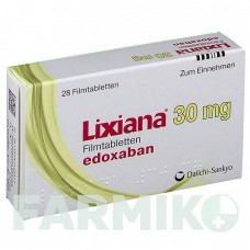 ЛІКСІАНА (LIXIANA) 30 мг таблетки 28 шт - Едоксабан DAIICHI SANKYO