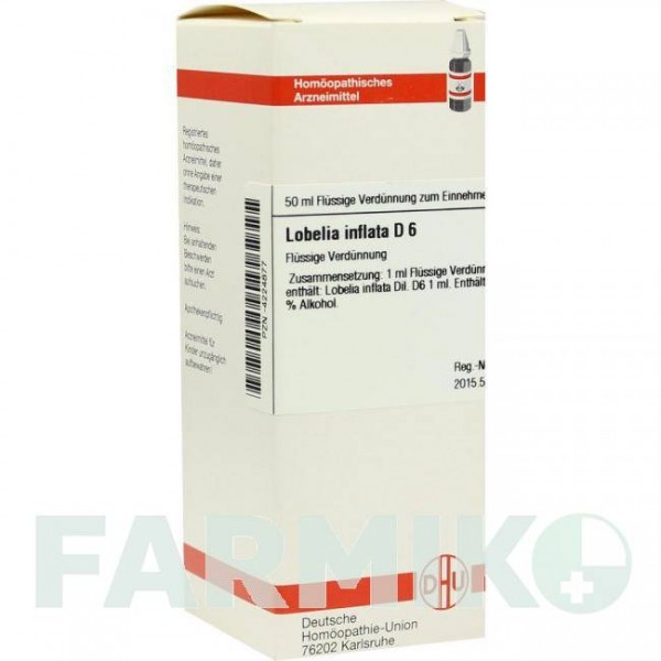ЛОБЕЛИЯ ИНФЛАТА (LOBELIA INFLATA) D 6 раствор 50 мл - Гомеопатия DHU