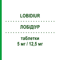 ЛОБІДІУР (LOBIDIUR) 5 мг/12,5 мг таблетки 28 шт - Небіволол, Тіазид MENARINI
