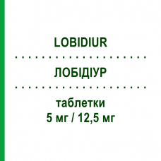 ЛОБІДІУР (LOBIDIUR) 5 мг/12,5 мг таблетки 28 шт - Небіволол, Тіазид MENARINI