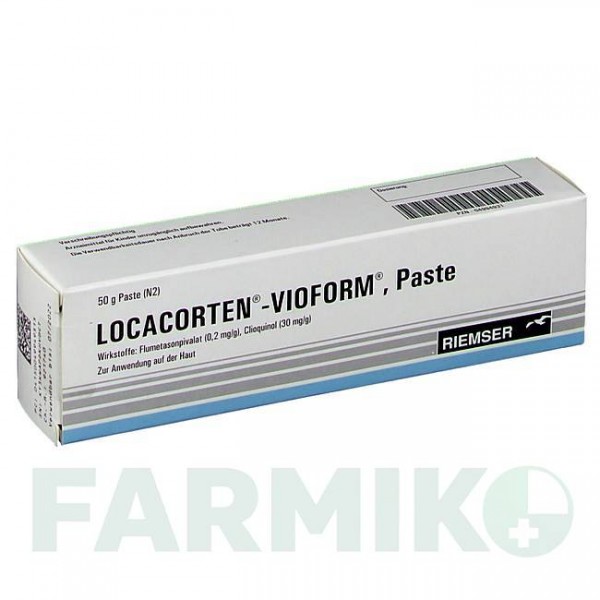 ЛОКАКОРТЕН (LOCACORTEN) паста 50 г - Флуметазон, Антисептик ESTEVE PHARMACEUTICALS