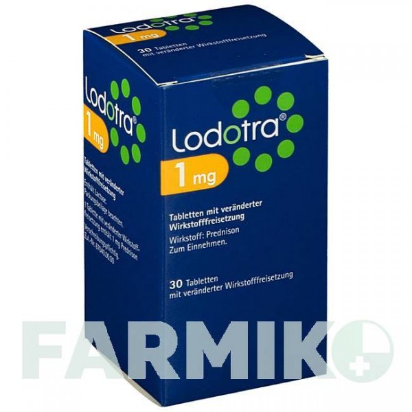 ЛОДОТРА (LODOTRA) 1 мг таблетки 30 шт - Преднизон MUNDIPHARMA