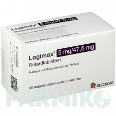 ЛОГІМАКС (LOGIMAX) таблетки 98 шт - Метопролол, Фелодипін ACA MULLER-ADAG PHARMA