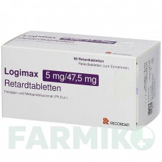 ЛОГІМАКС (LOGIMAX) таблетки 98 шт - Метопролол, Фелодипін KOHLPHARMA
