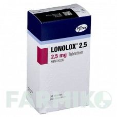 ЛОНОЛОКС (LONOLOX) 2,5 мг таблетки 30 шт - Миноксидил PFIZER