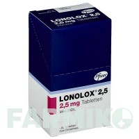 ЛОНОЛОКС (LONOLOX) 2,5 мг таблетки 100 шт - Міноксидил PFIZER