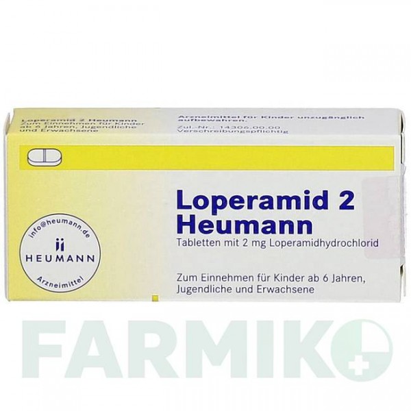ЛОПЕРАМИД (LOPERAMID) 2 таблетки 10 шт - Лоперамид HEUMANN PHARMA