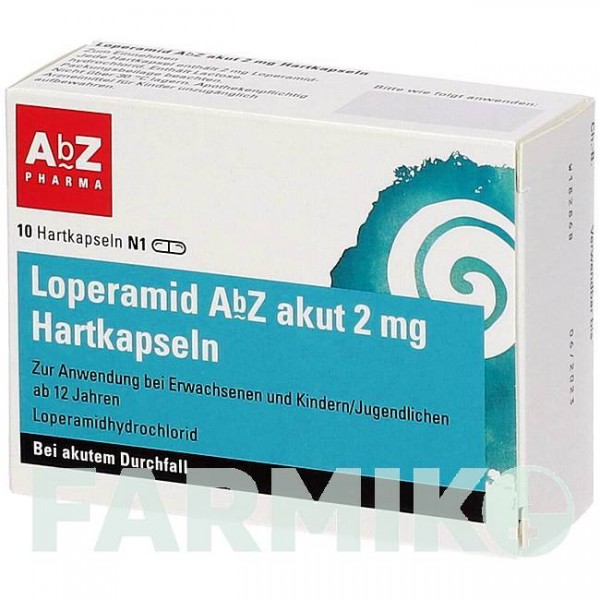 ЛОПЕРАМИД (LOPERAMID) 2 мг капсулы 10 шт - Лоперамид ABZ PHARMA
