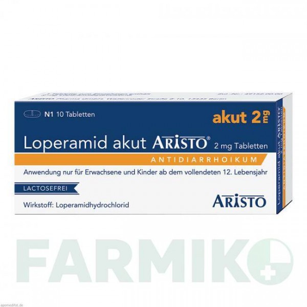 ЛОПЕРАМИД (LOPERAMID) 2 мг таблетки 10 шт - Лоперамид ARISTO PHARMA