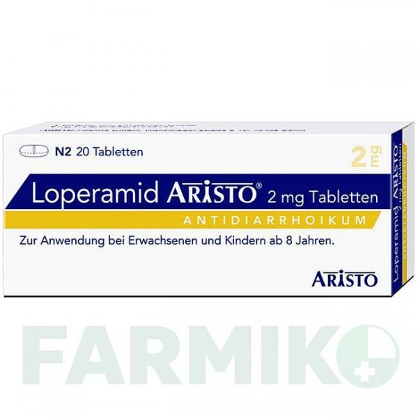 ЛОПЕРАМИД (LOPERAMID) 2 мг таблетки 20 шт - Лоперамид ARISTO PHARMA