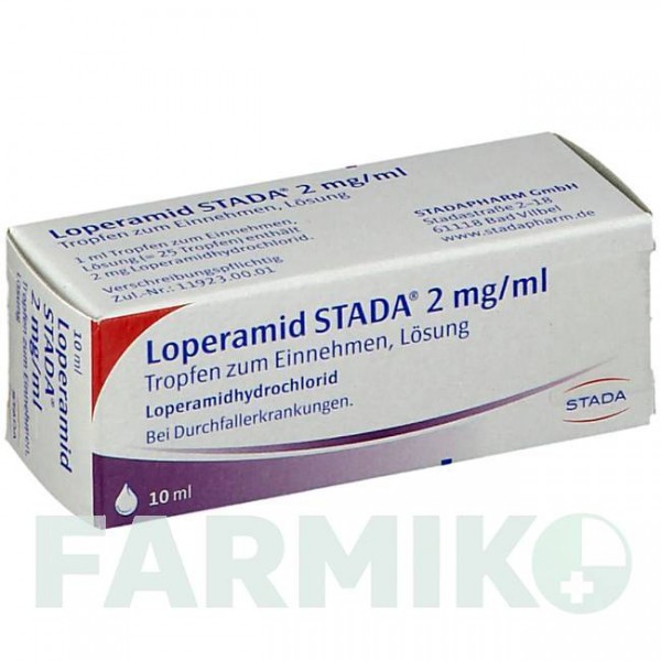 ЛОПЕРАМИД (LOPERAMID) 2 мг/мл раствор 10 мл - Лоперамид STADAPHARM