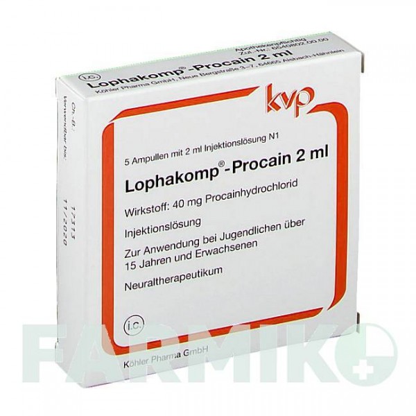 ЛОФАКОМП (LOPHAKOMP) 2 мл раствор 5x2 мл - Прокаин KOHLER PHARMA