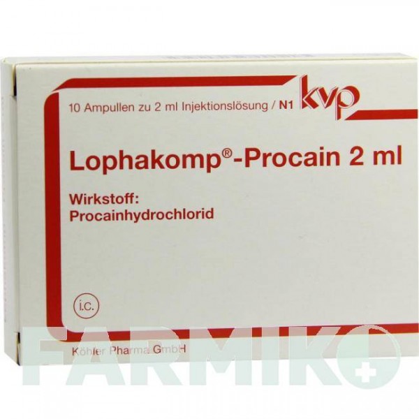 ЛОФАКОМП (LOPHAKOMP) 2 мл раствор 10x2 мл - Прокаин KOHLER PHARMA