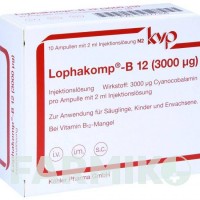 ЛОФАКОМП (LOPHAKOMP) 3000 мкг раствор 10x2 мл - Витамин B12 (Цианокобаламин) KOHLER PHARMA