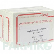 ЛОФАКОМП (LOPHAKOMP) 3000 мкг раствор 20x2 мл - Витамин B12 (Цианокобаламин) KOHLER PHARMA