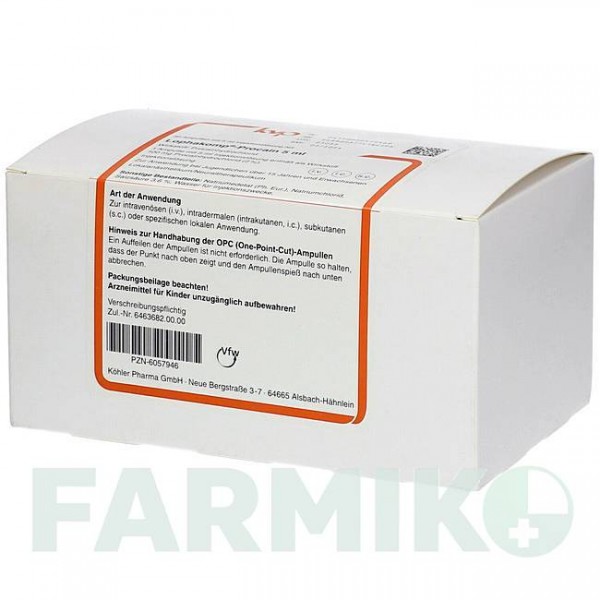ЛОФАКОМП (LOPHAKOMP) 5 мл раствор 50x5 мл - Прокаин KOHLER PHARMA